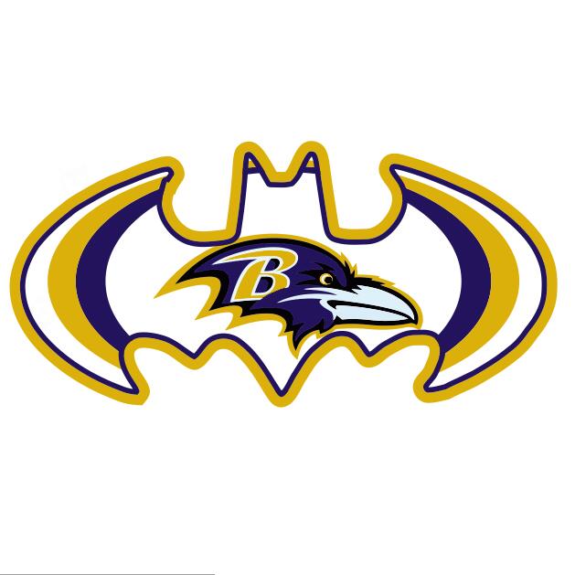 Baltimore Ravens Batman Logo iron on transfers